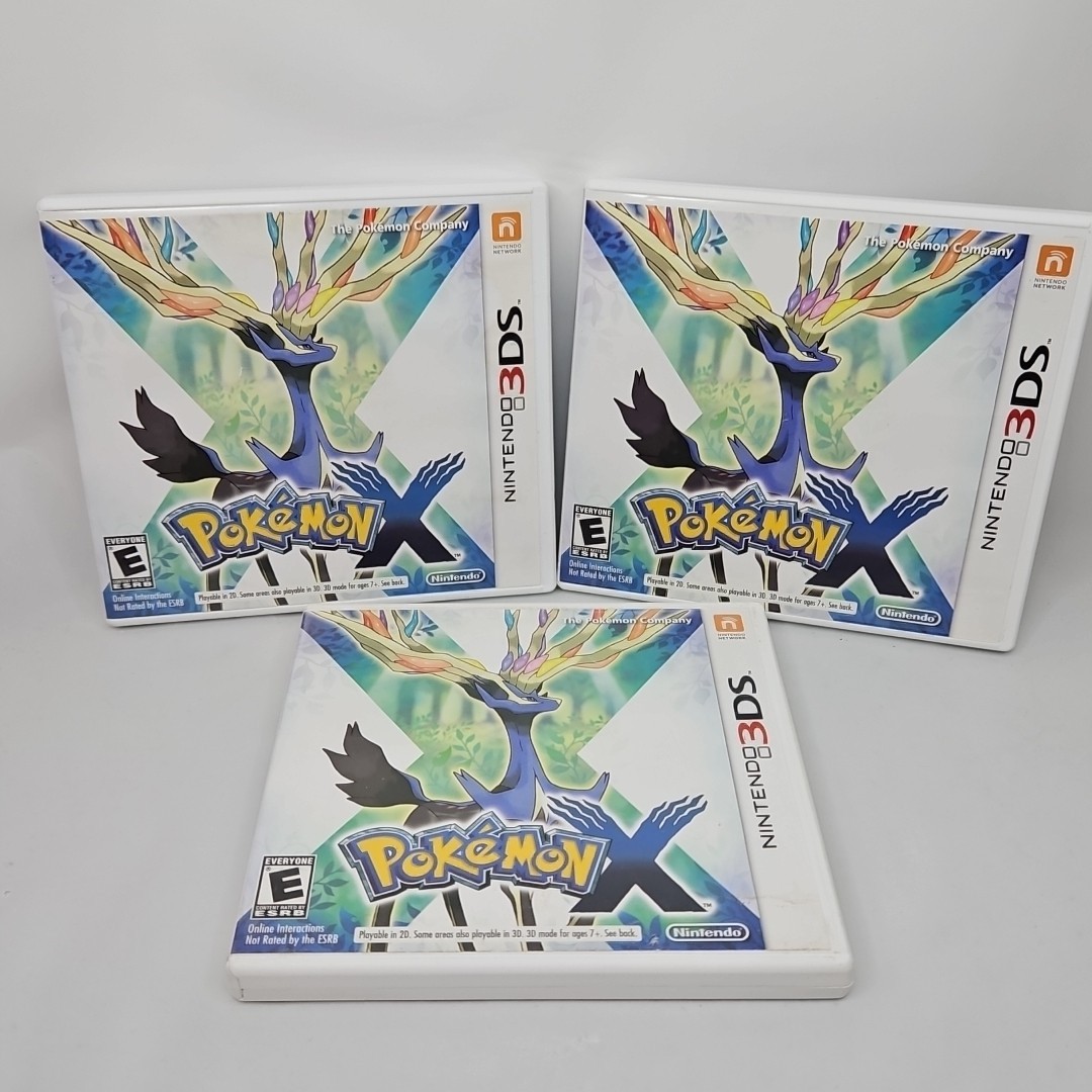 Pokémon X – Nintendo 3DS 3x Empty Cases No Games
