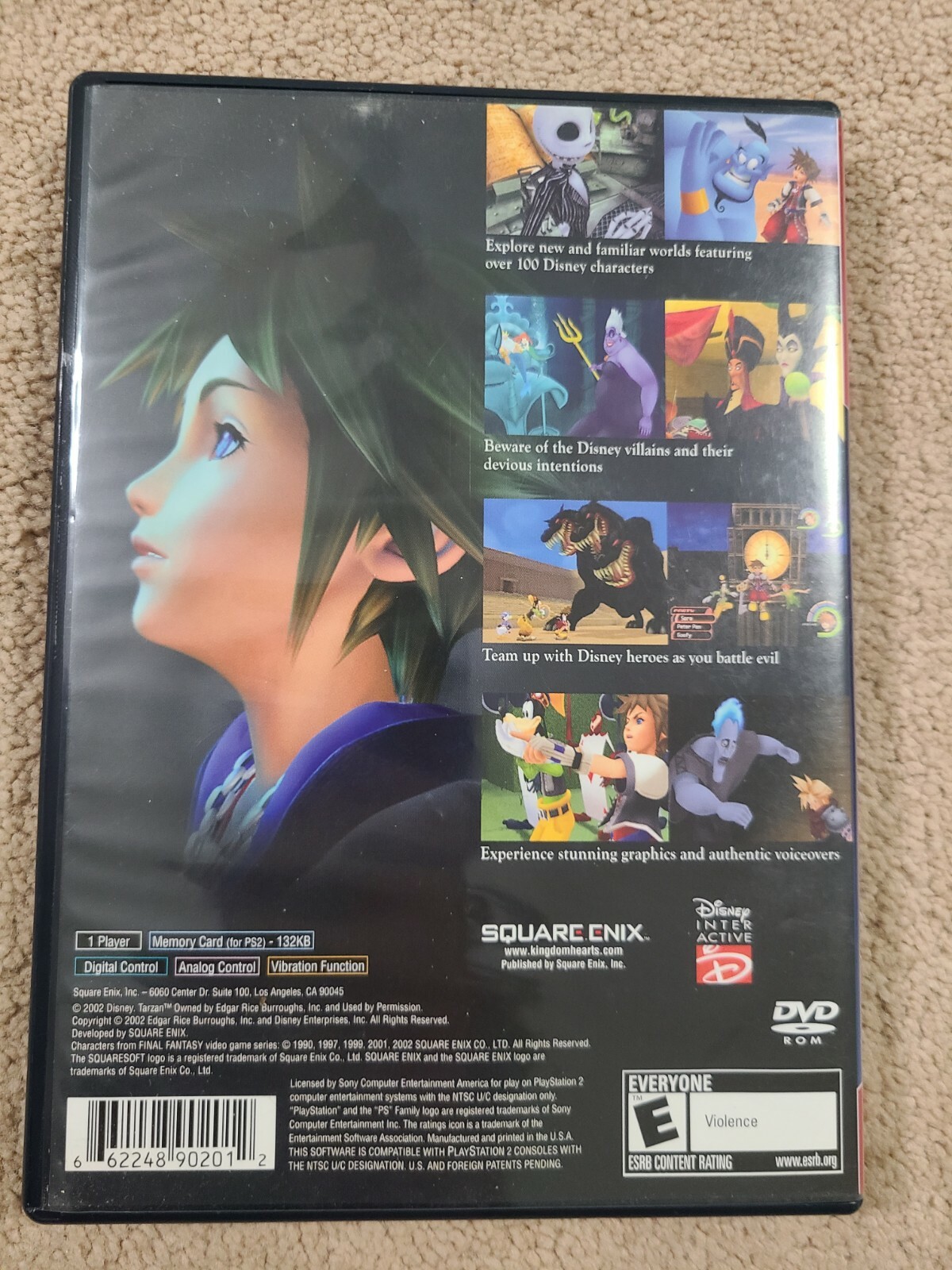 Kingdom Hearts (Sony PlayStation PS2, 2004) . FREE SHIPPING. Returns accepted.