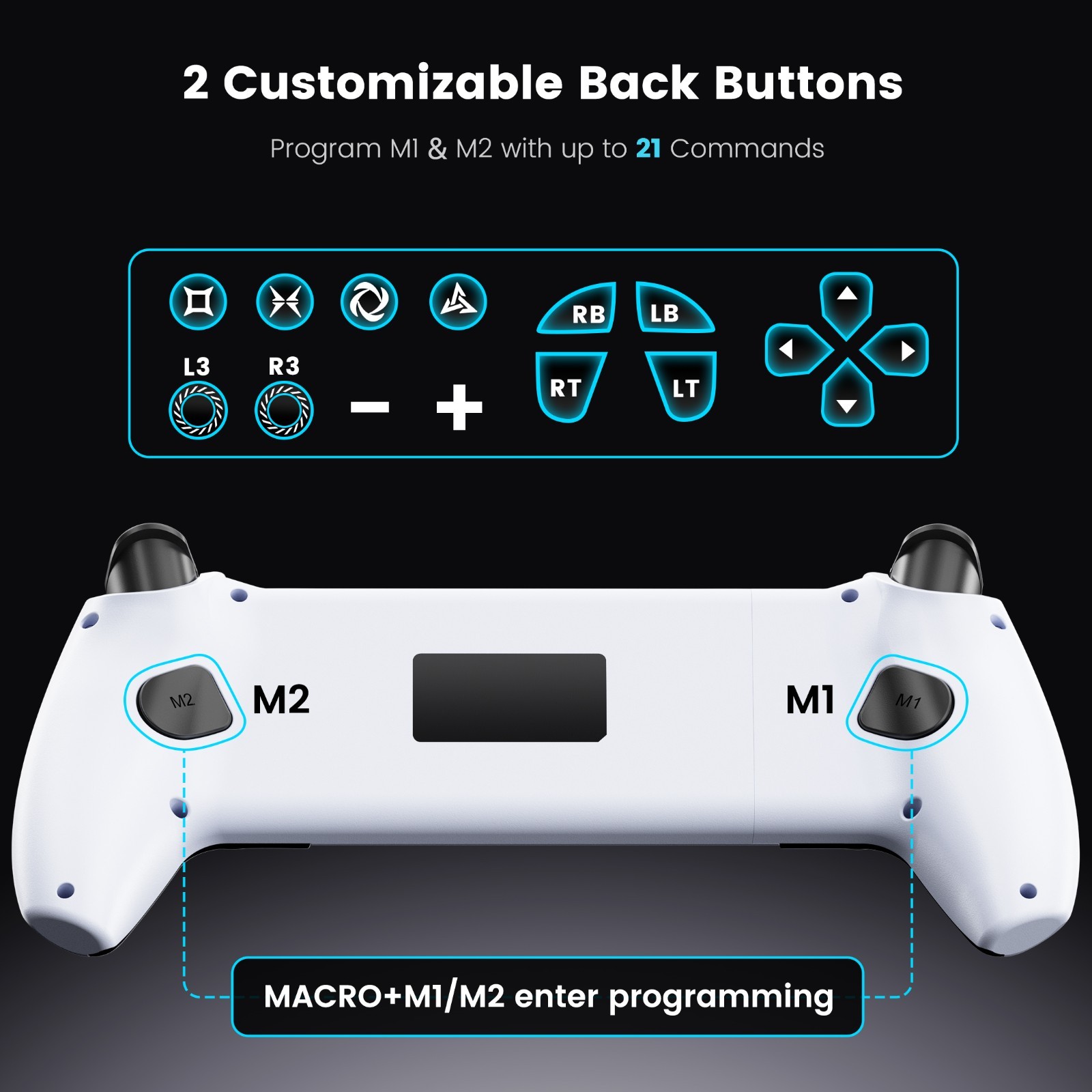 Mobile Gaming Controller for PS Remote Play/iOS,Wireless Phone Game Controller
