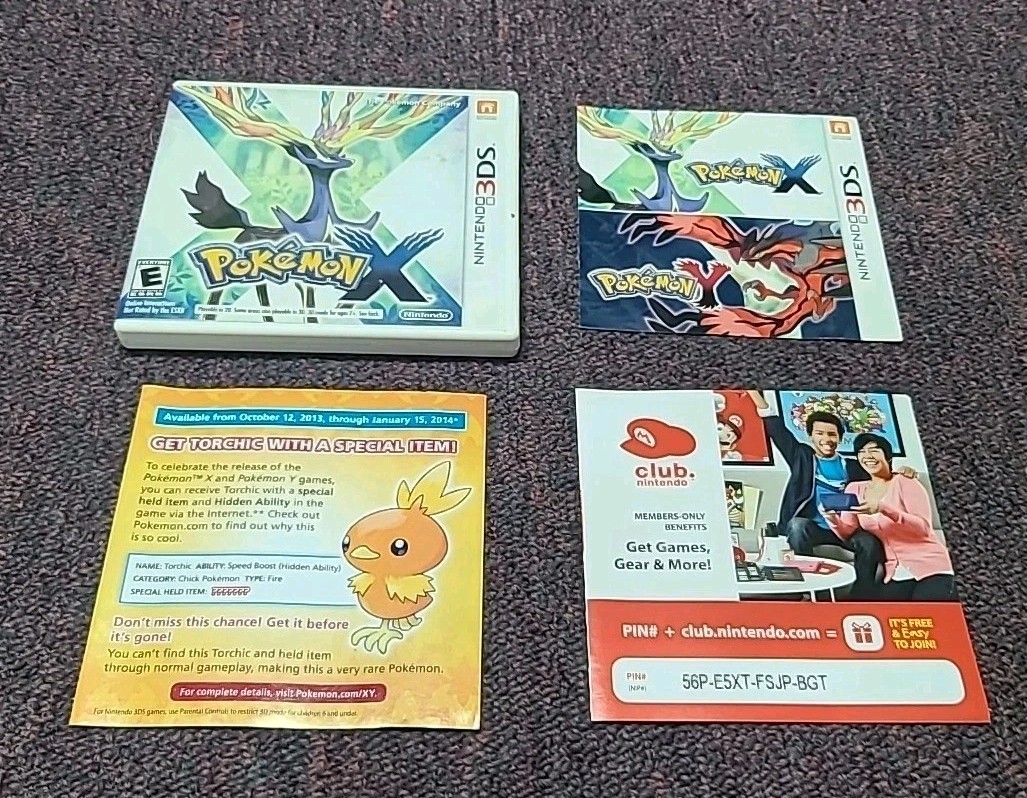 Pokemon X Garchomp Edition (Nintendo 3DS, 2013) *Case No Game*