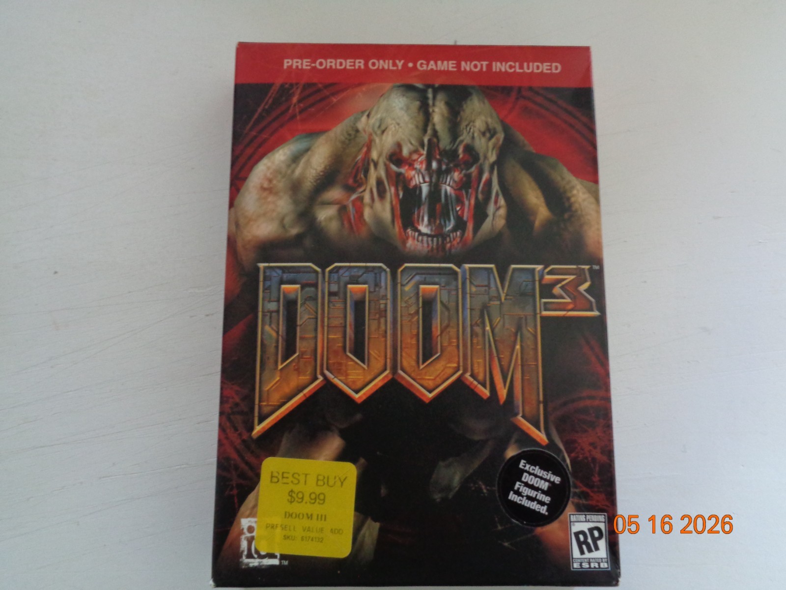Doom 3 Preorder Promo PC Big Box Game ID Software and More