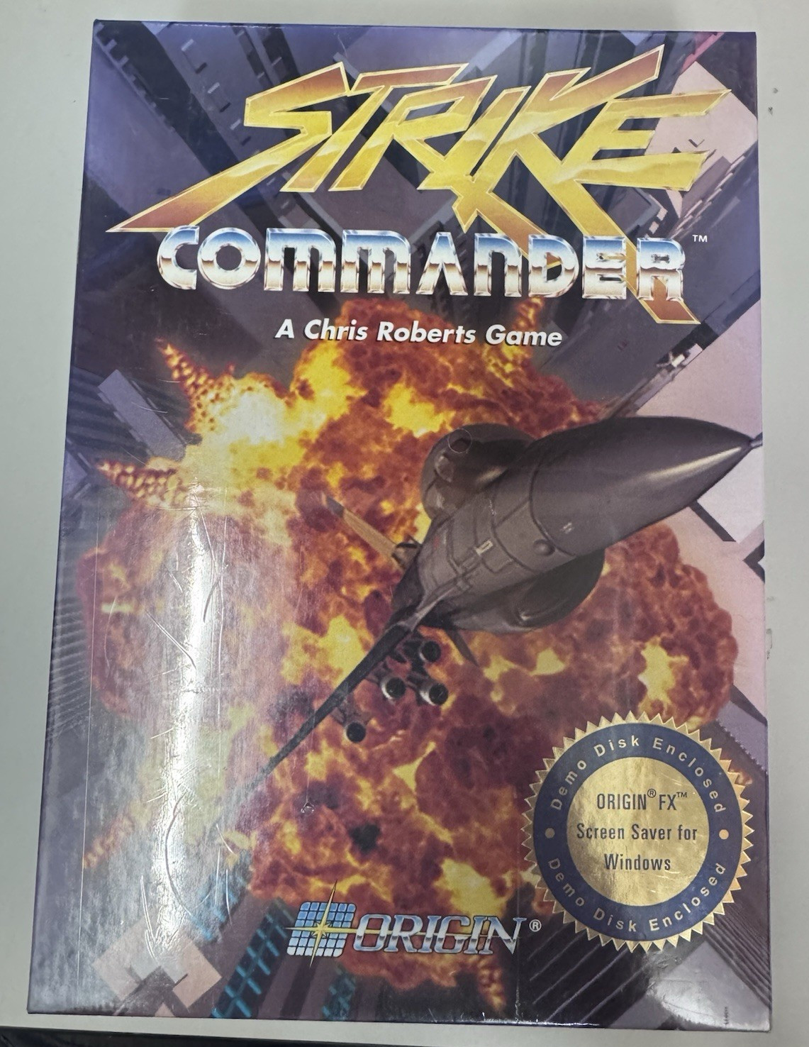 Strike Commander PC Game 1992 3.5″ Disks Chris Roberts MS-DOS