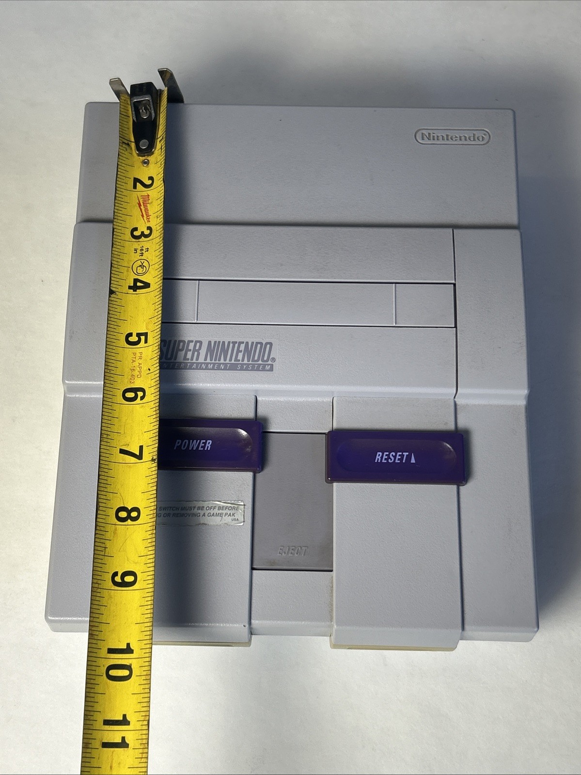 Super Nintendo Entertainment System SNES SNS-001 Console W Mario World All OEM