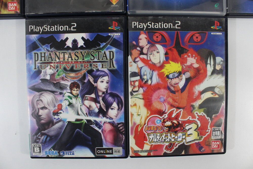 Lot 10 Popular Games Gundam GTA DBZ Naruto Star Ocean Phantasy Star PS2 Japan