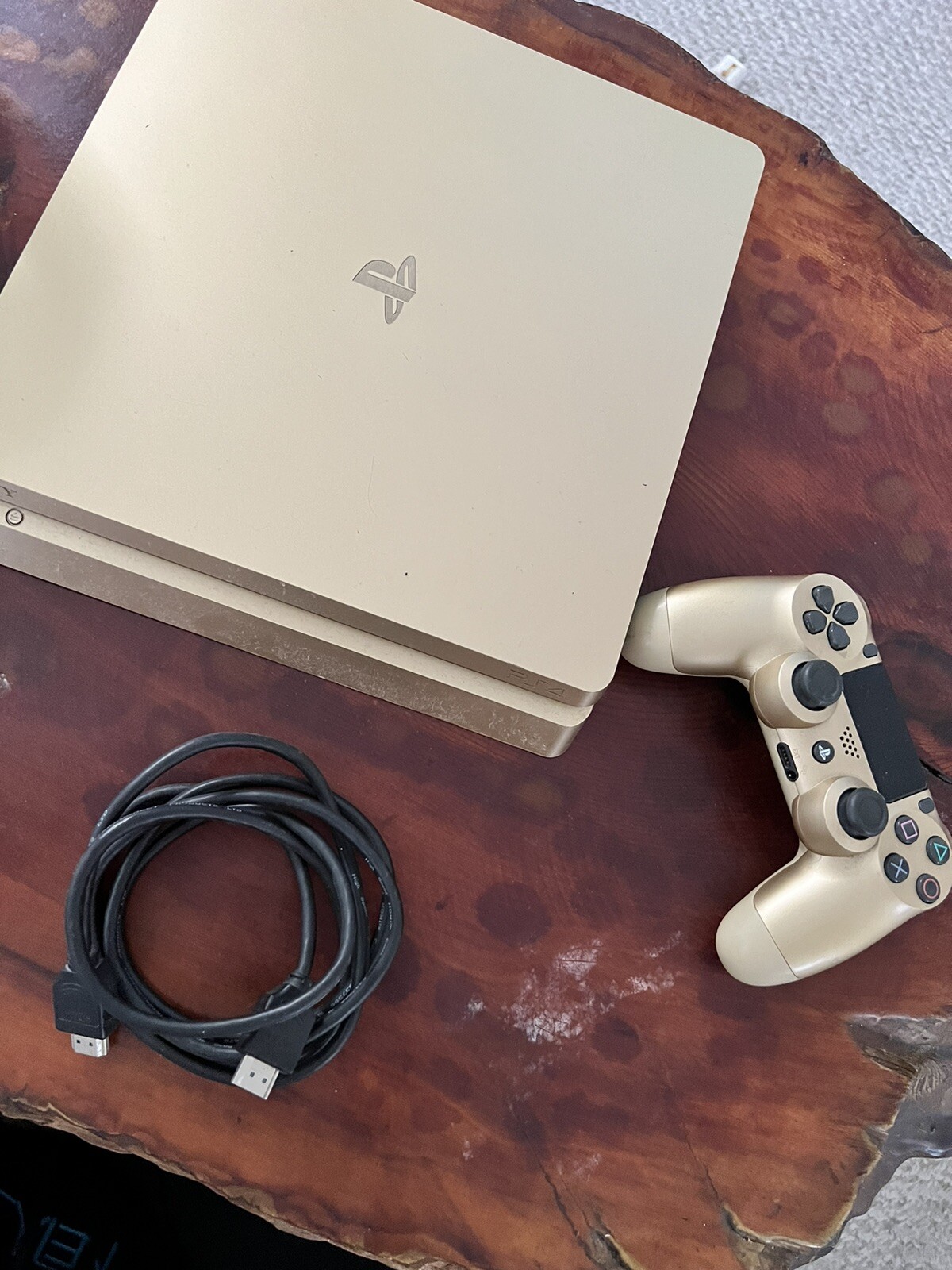 gold Slim sony playstation 4 console With Controller 500GB