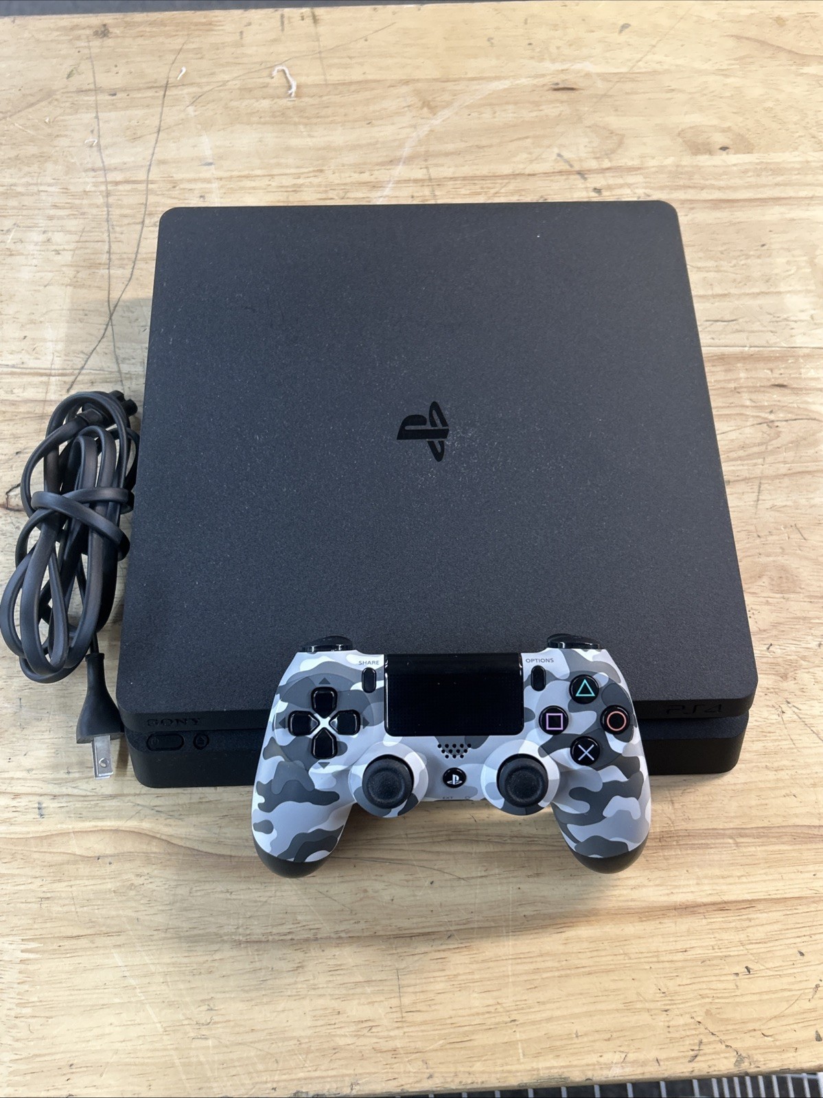 Sony PlayStation 4 Slim 500GB Gaming Console with Controller – Black