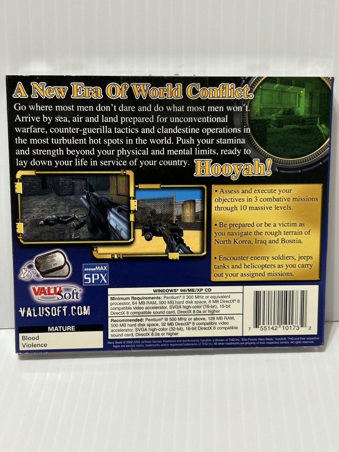 Elite Forces Navy SEALs PC CD-ROM Video Game FPS Tactical Shooter