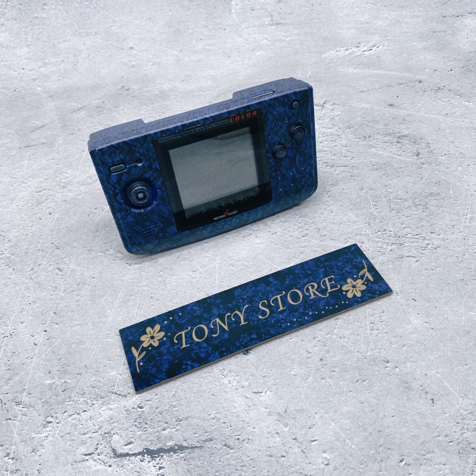 SNK Neo Geo Pocket Color Stone Blue Game Console 1998 Handheld System Japan