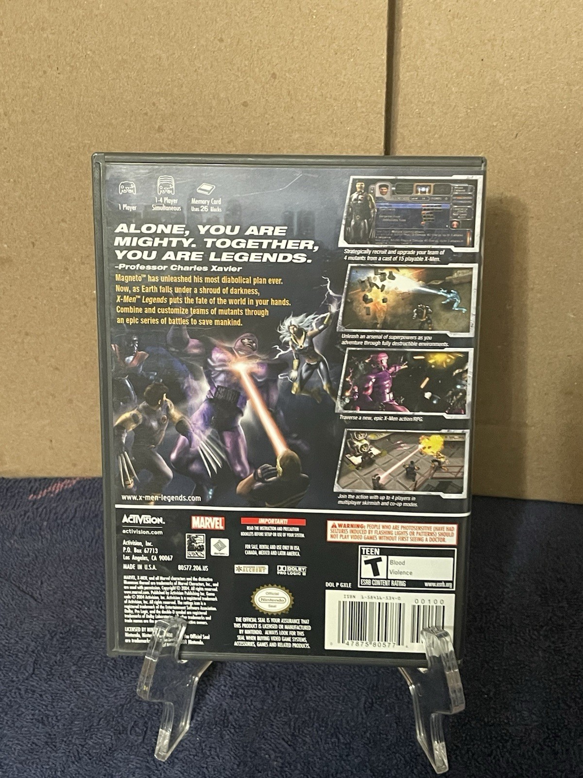 X-men, GameCube Lot, X-men Legends 1 And 2, Next Dimension, CIB, Tested.