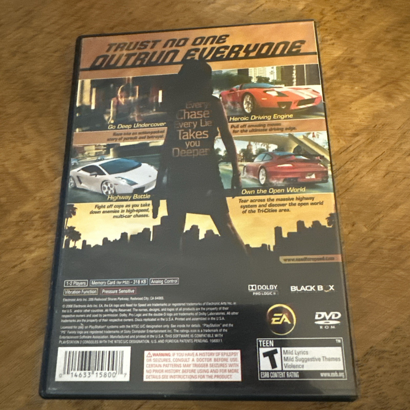 Need for Speed: Undercover (Sony PlayStation 2, 2008) TEST WORKS
