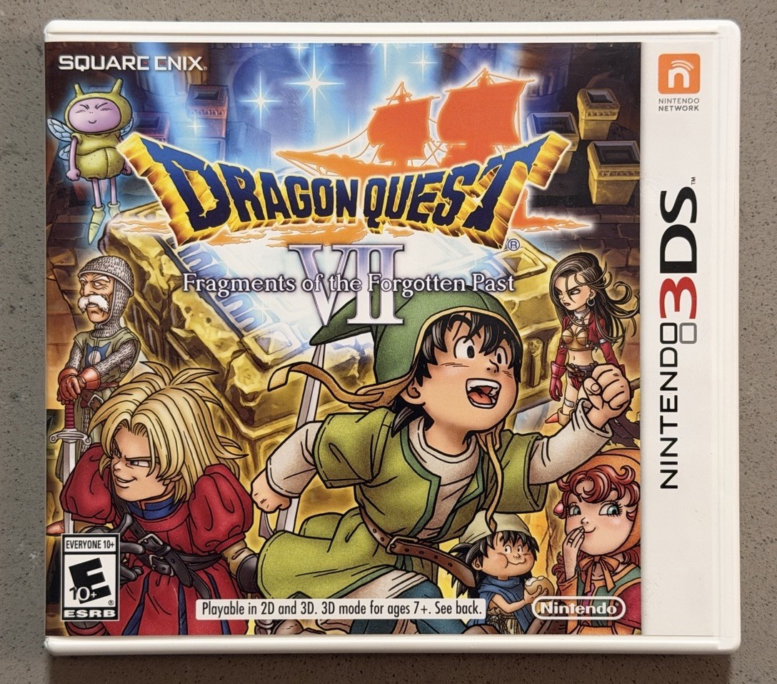 Dragon Quest VII: Fragments of the Forgotten Past (Nintendo 3DS, 2016) Complete
