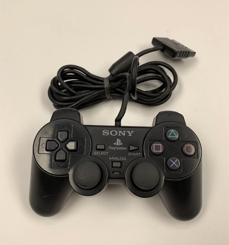 PlayStation 2 PS2 Official OmSony DualShock 2 Controller Black Working