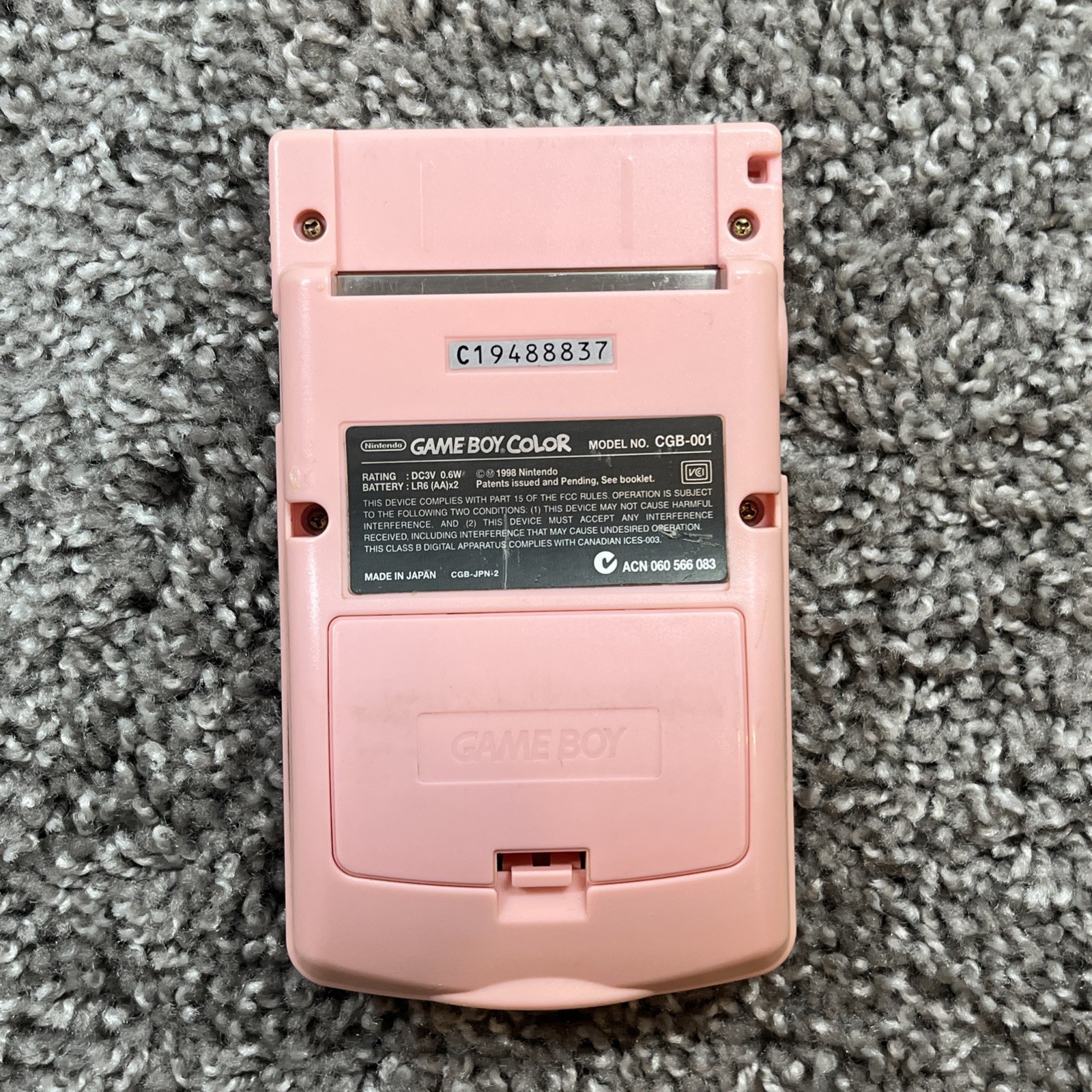 Nintendo Game Boy Color Hello Kitty Special Box 2 CGB-001 7011 with Box and Game