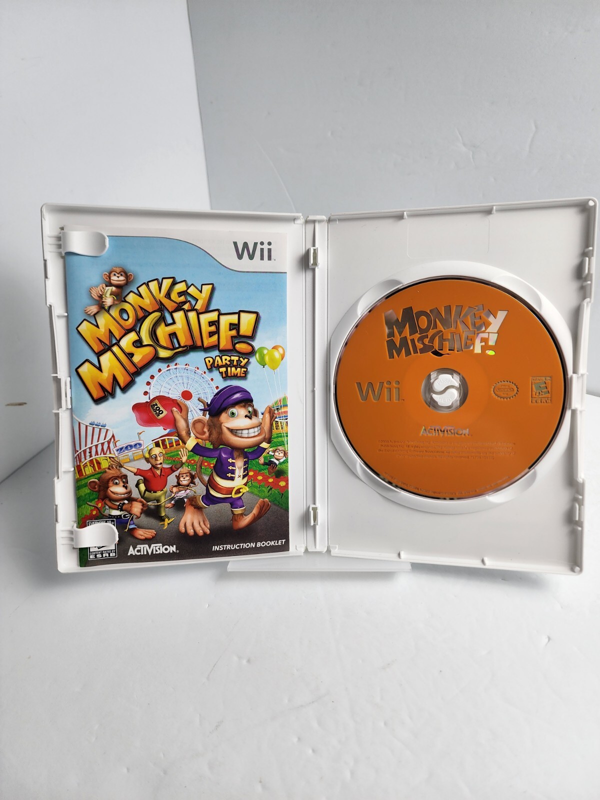 Monkey Mischief Party Time Activision Nintendo Wii Exclusive Complete CIB Tested