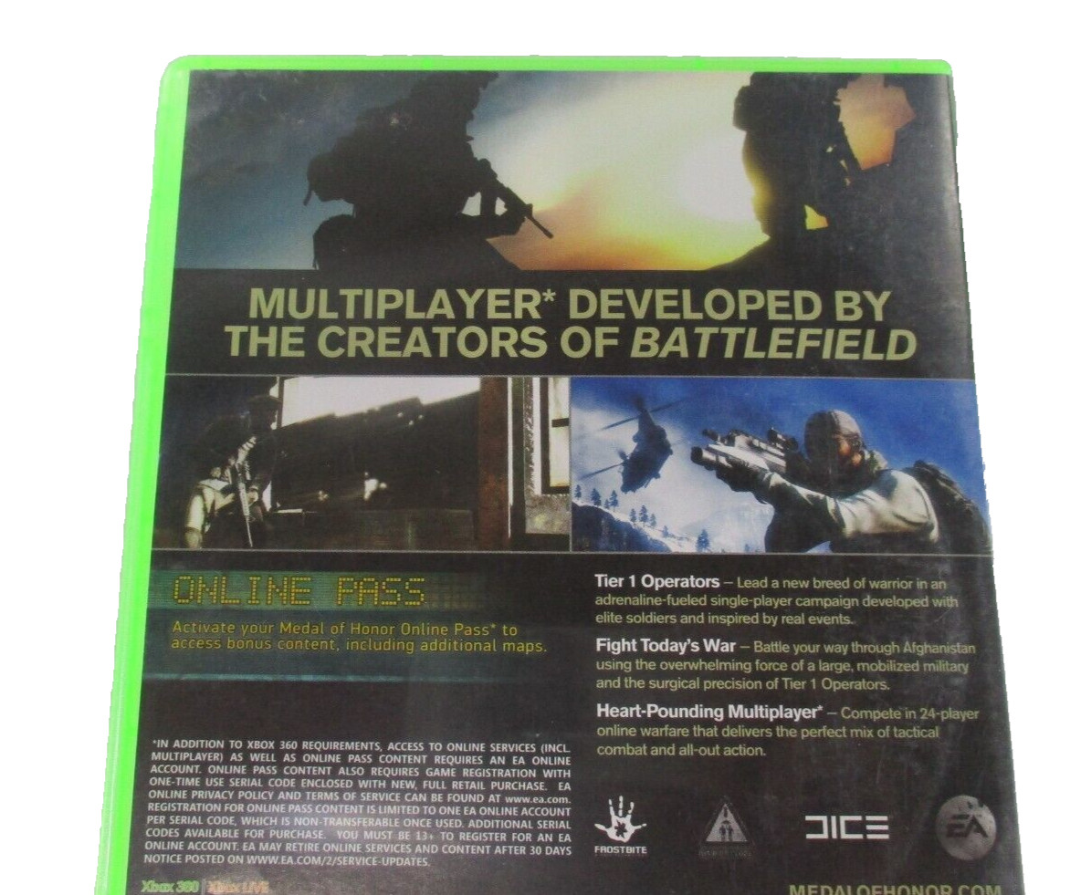 Medal Of Honor XBOX 360 MA15+ PAL R4 2010 EA Games No Manual Tested
