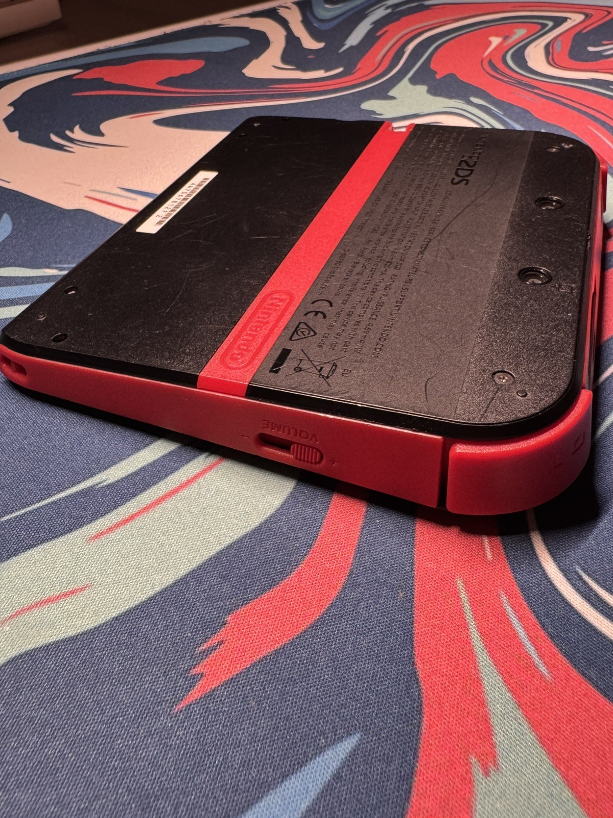 Nintendo 2DS Crimson Red Handheld System – Red/Black – Tested/Works