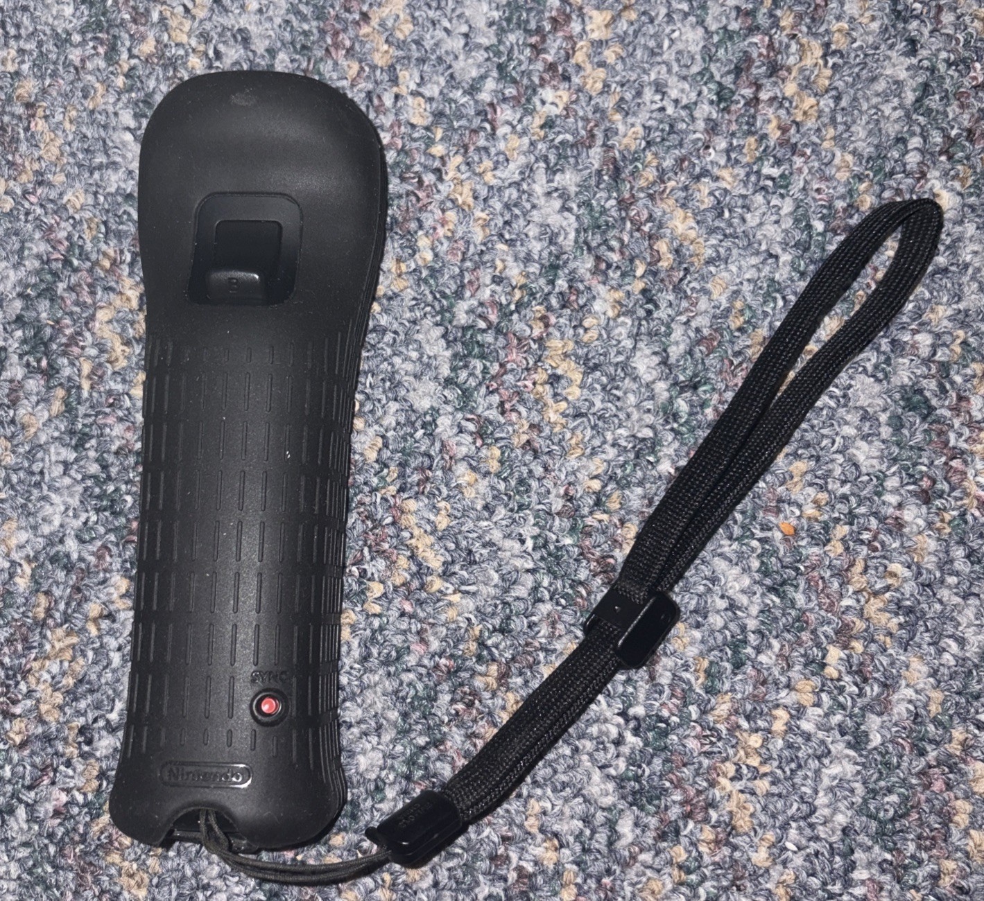 OEM Nintendo Black Wii Remote Controller RVL-036 Motion Plus Tested Working