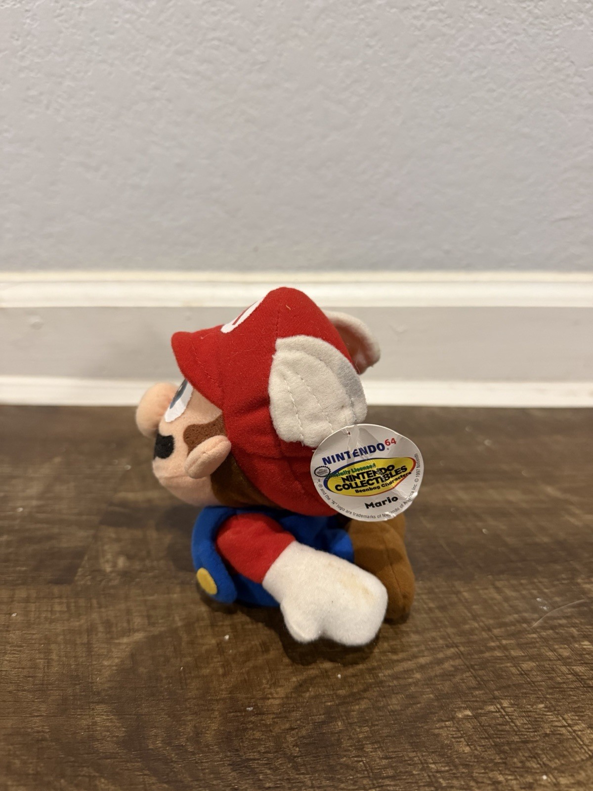 Vintage Nintendo 64 Mario Wing Cap Beanbag Plush Doll (BD&A, 1997)