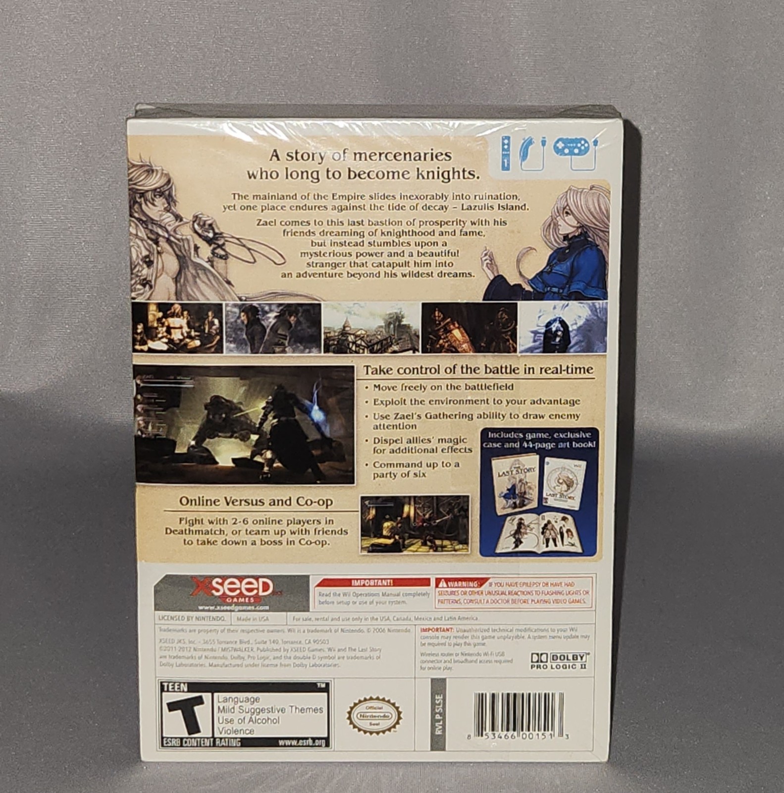 The Last Story Limited Edition Nintendo Wii 2012 New Factory Sealed Excellent
