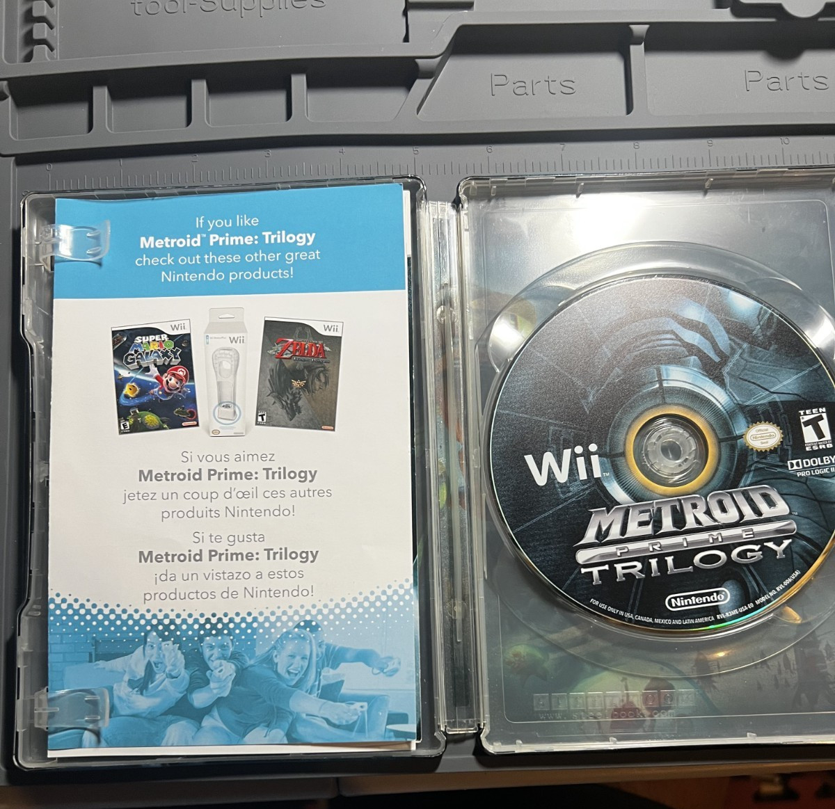 Metroid Prime Trilogy SteelBook Edition w/ Manual – Nintendo Wii Tested