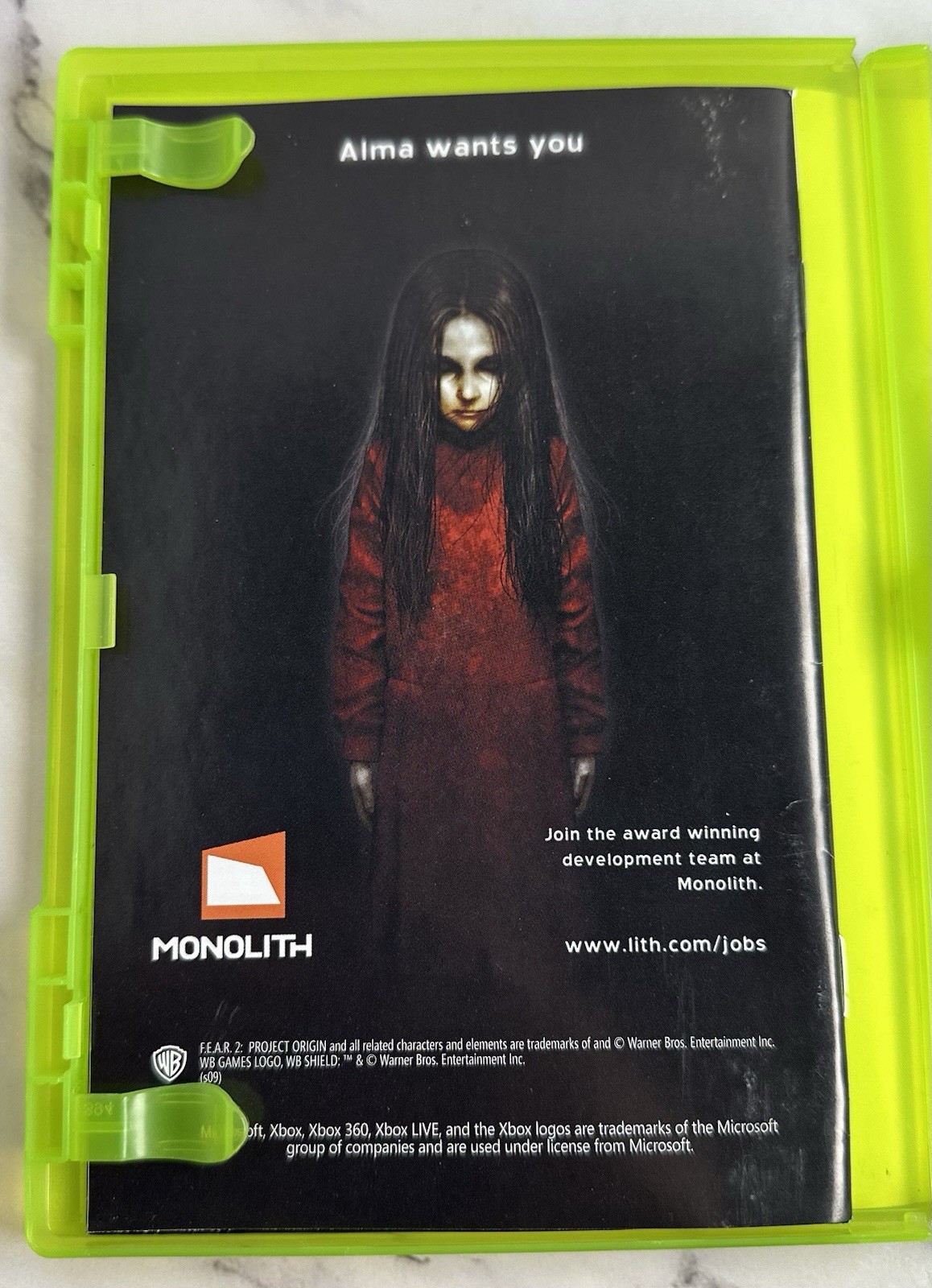 XBOX 360 Fear 2 + Fear 3 Video Games Horror CIB Complete Lot Of 2 Games Working