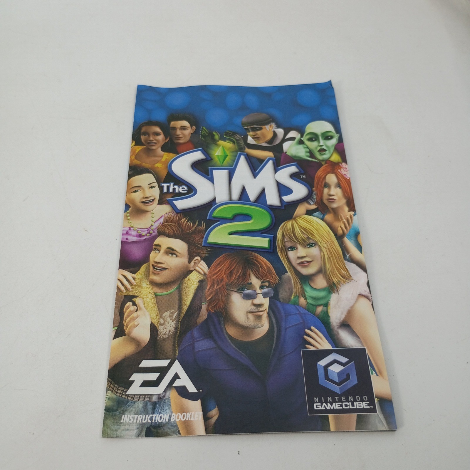 The Sims 2 Nintendo GameCube 2005 Life Simulation Video Game Case & Manual ONLY