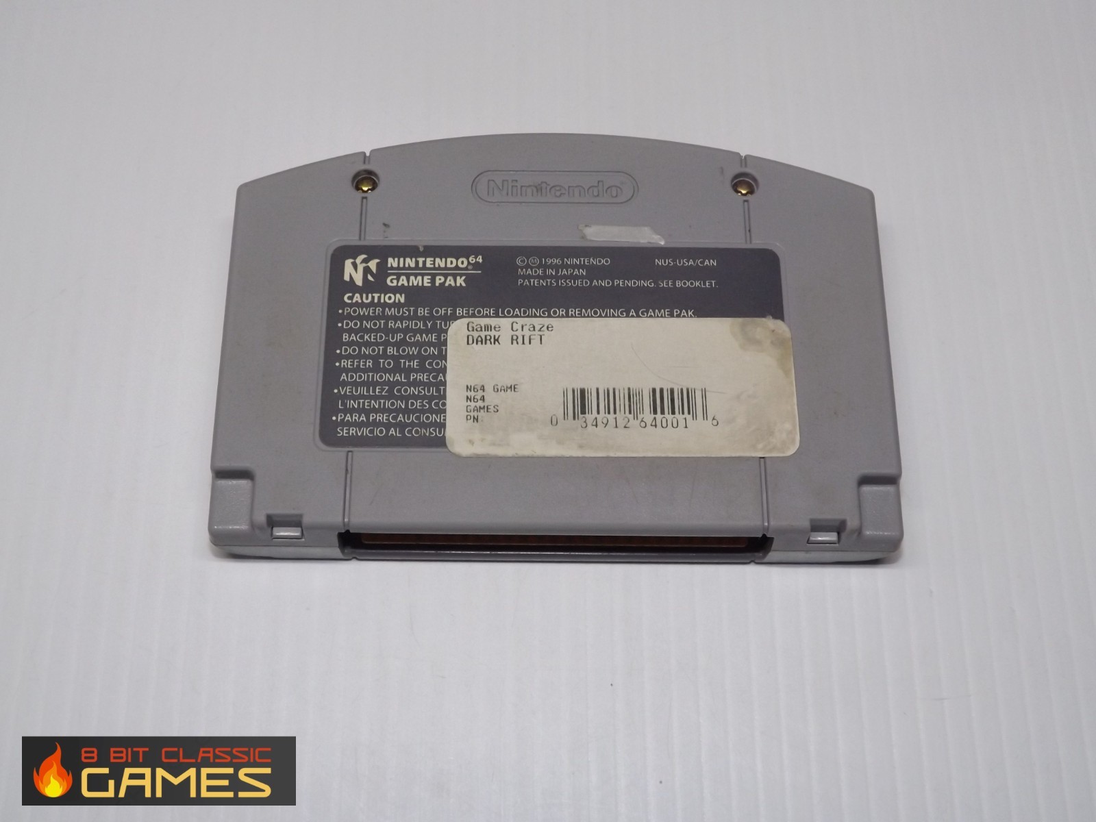 AUTHENTIC! Dark Rift – GAME ONLY – NINTENDO 64 76b