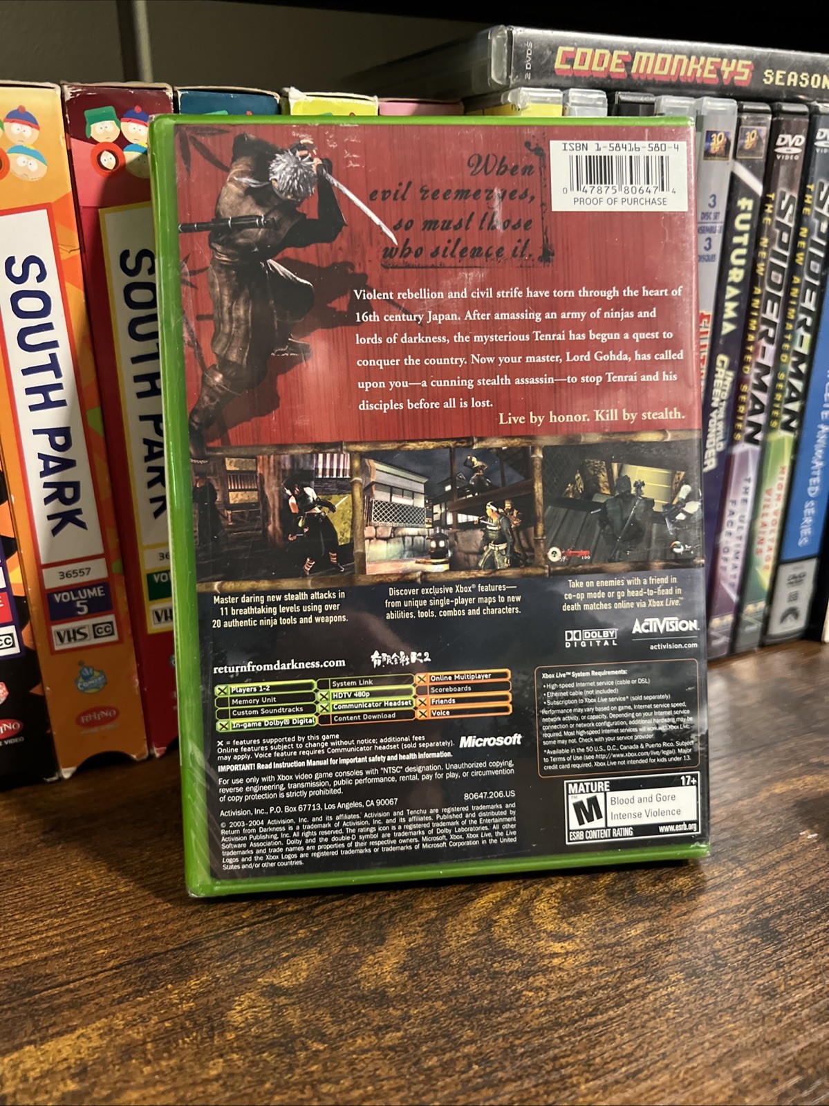NEW SEALED- Xbox Classic Tenchu Return From Darkness – Ships Free In Box