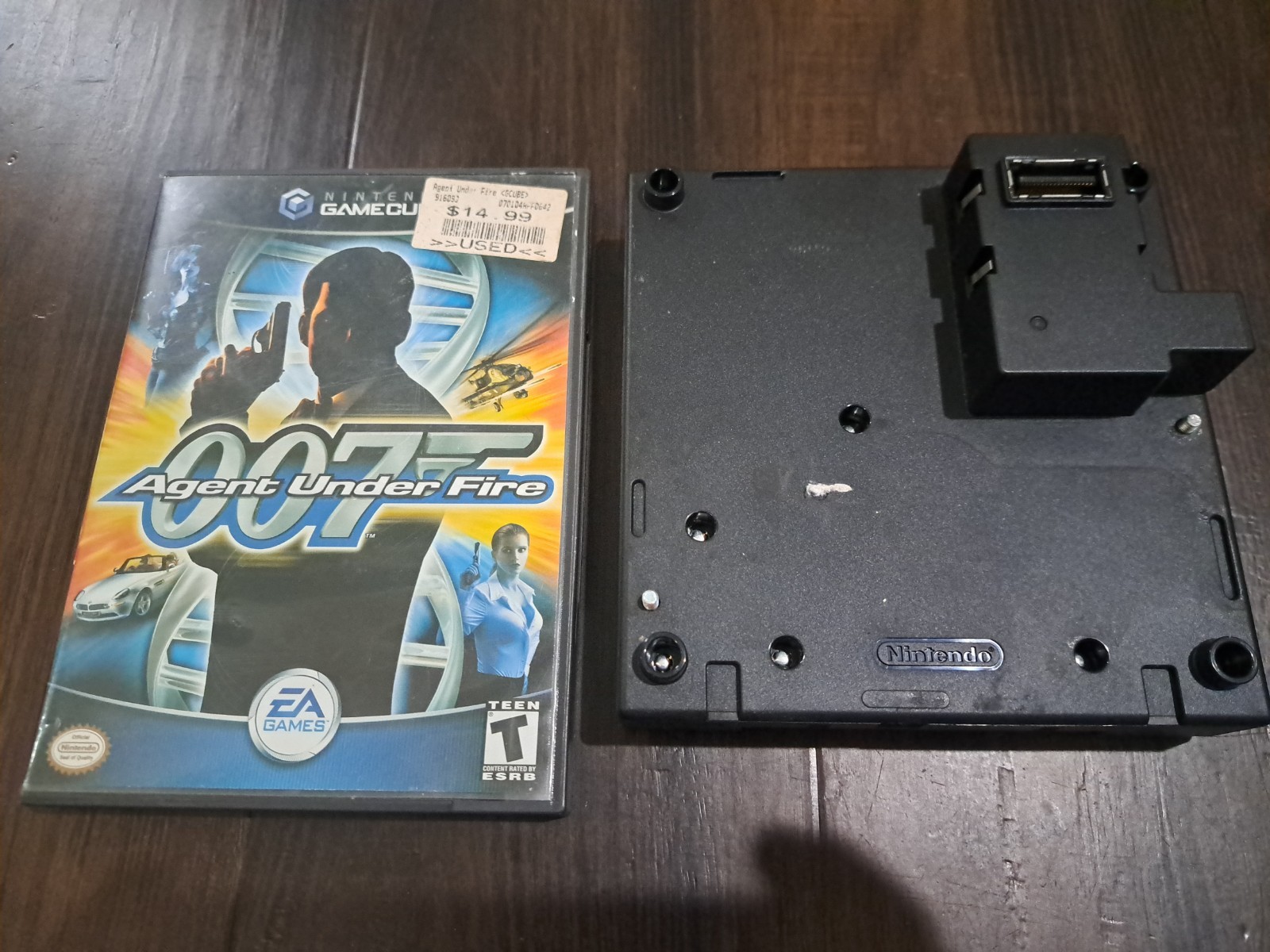Nintendo GameCube Game Boy Player DOL-017 OEM Black Adapter w/ Bypass Disc