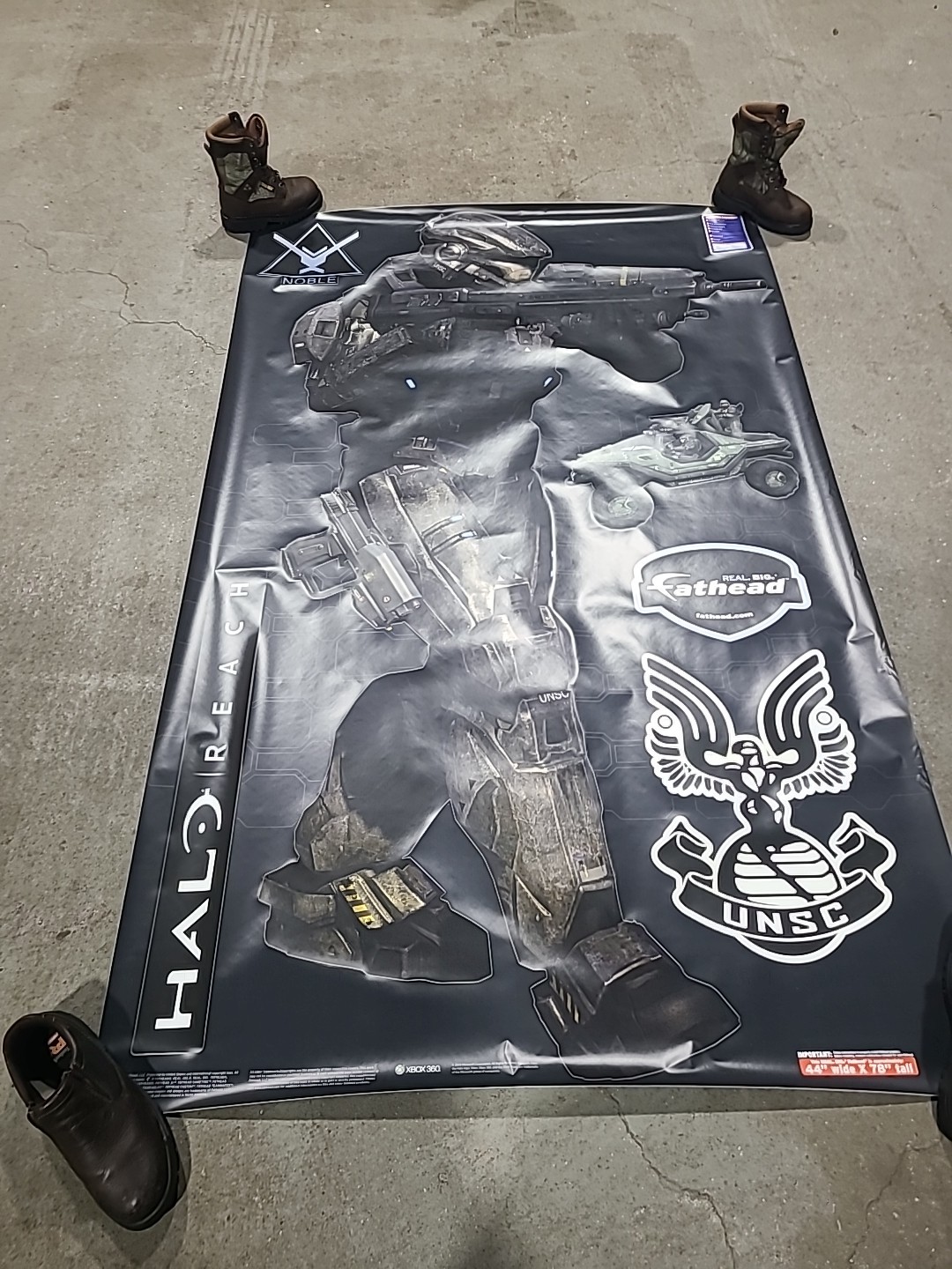 HALO REACH Noble 6 Fathead Poster. 44 Wide By 78 Tall. Comes In Original Package