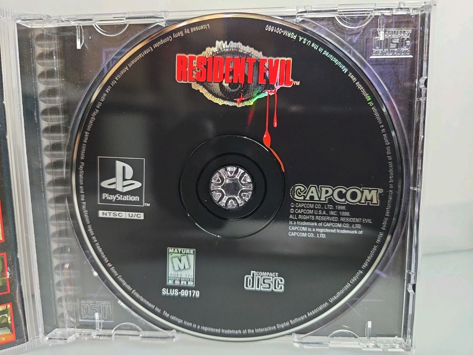 Resident Evil (Sony PlayStation 1, 1996) Black Label CIB W/ Reg Card Resurfaced