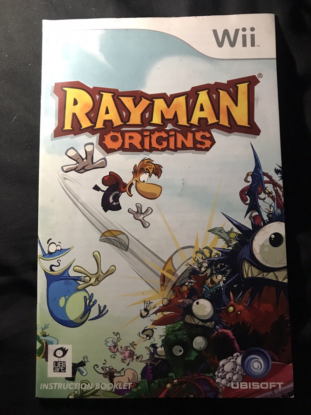 Rayman Origins (Nintendo Wii) Original MANUAL ONLY (No Game)