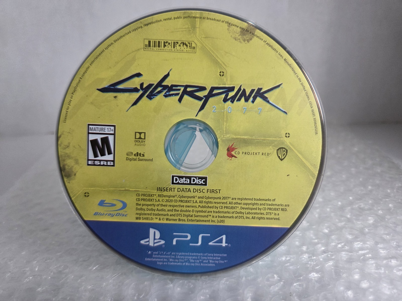 Cyberpunk 2077 With Extras PS4 Sony PlayStation 4 Complete In Box CIB Tested OEM