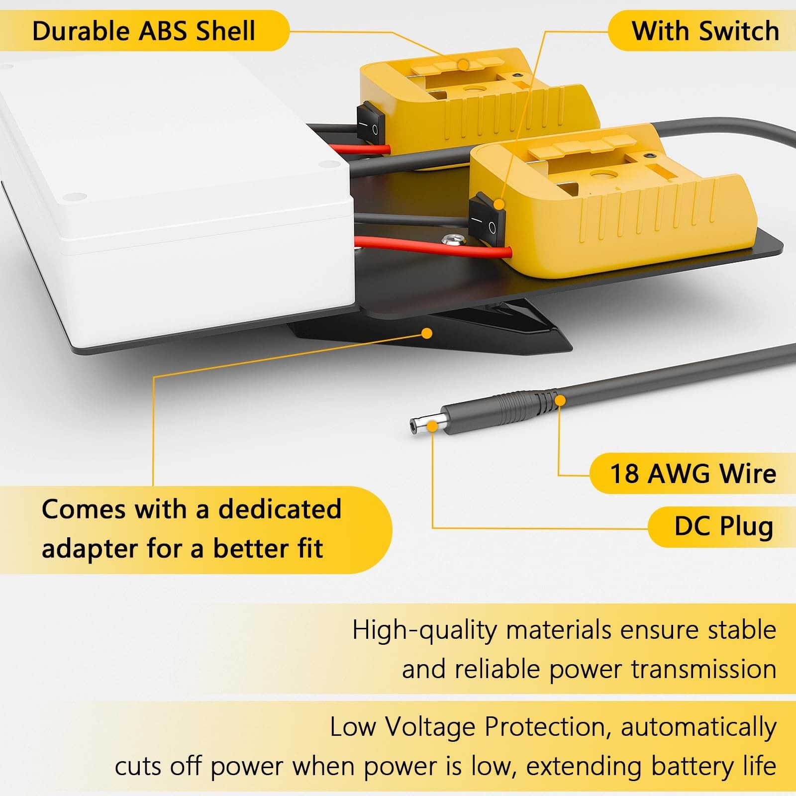 Starlink Mini Battery Adapter Compatible with De.Walt Battery, Small and Port…