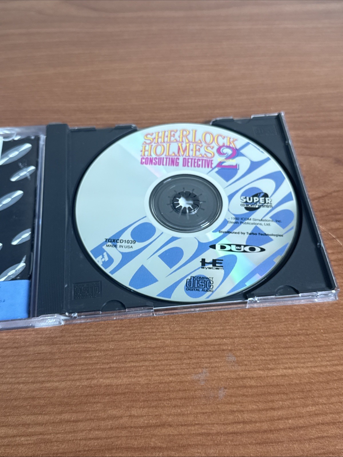 Sherlock Holmes Consulting Detective Volume 2 – TurboGrafx-16 CD TurboDuo Game