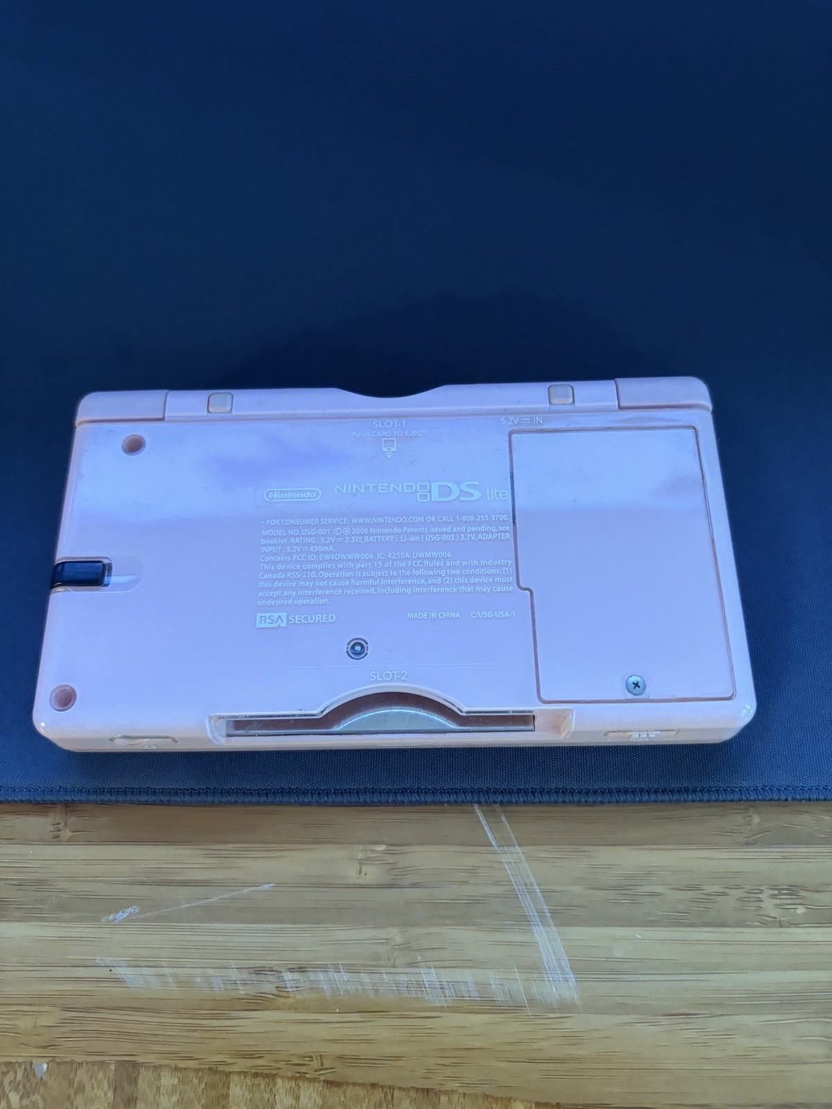 Nintendo DS Lite USG-001 Pink Handheld System Touchscreen NTSC-U/C
