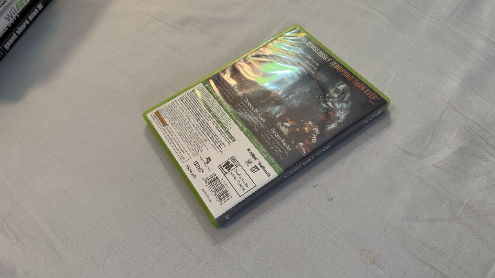 Doom 3 BFG Edition Xbox 360/One No Manual Or Poster Tested Working