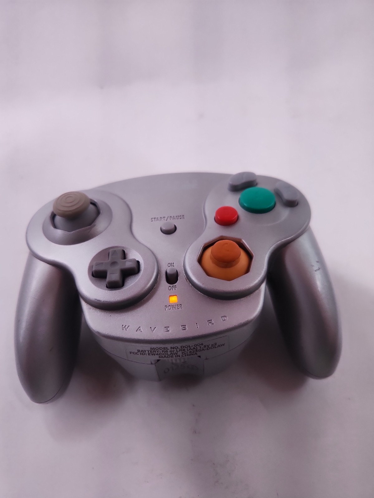 Nintendo Gamecube Wavebird Wireless Controller Platinum DOL-004 No Dongle