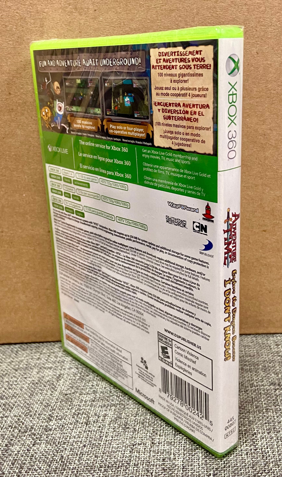Adventure Time Explore the Dungeon Because I Don’t Know (2013) Xbox360 BRAND NEW