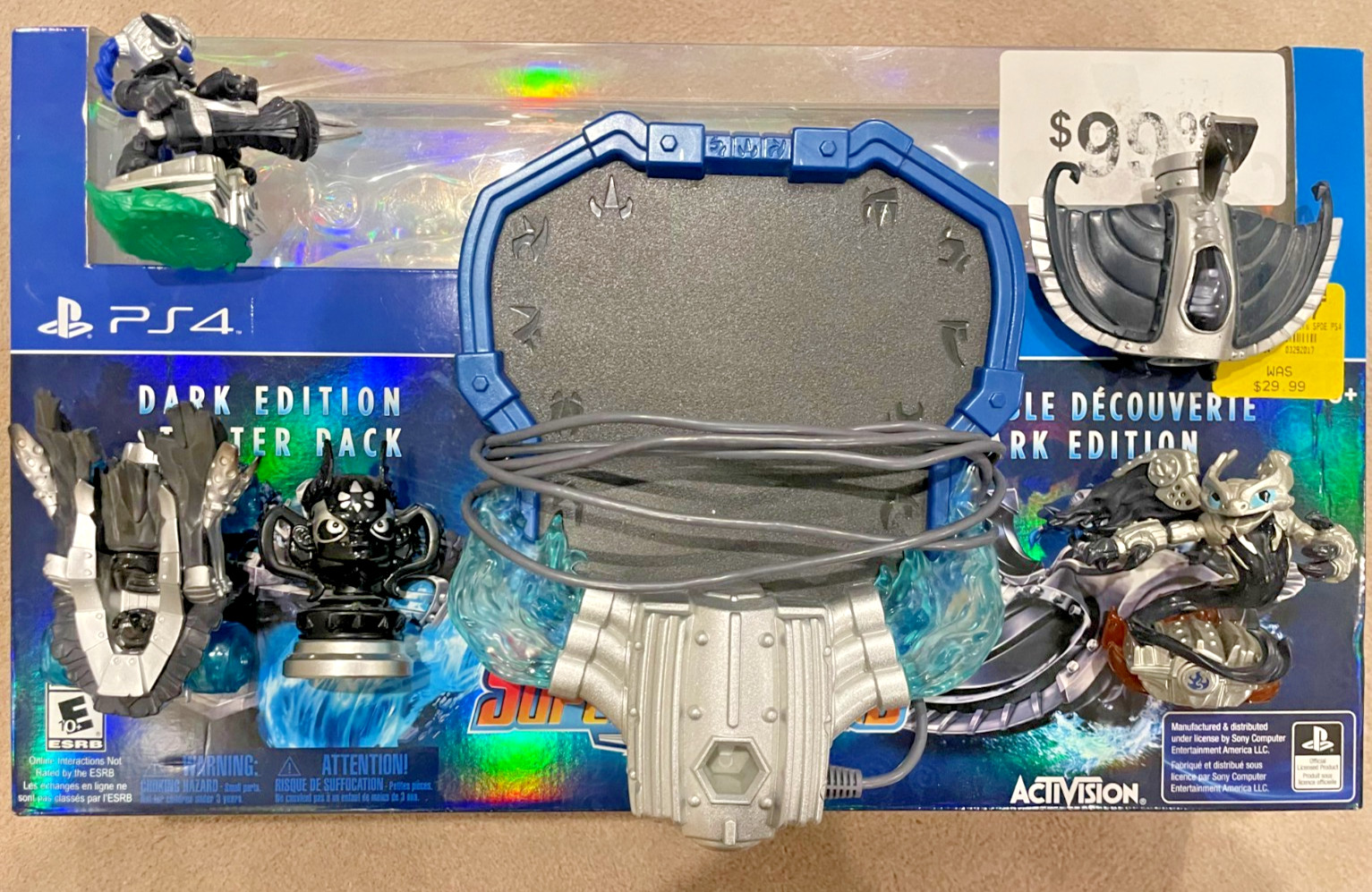 Skylanders Dark Edition PS4 Super Chargers Starter Pack, NO GAME