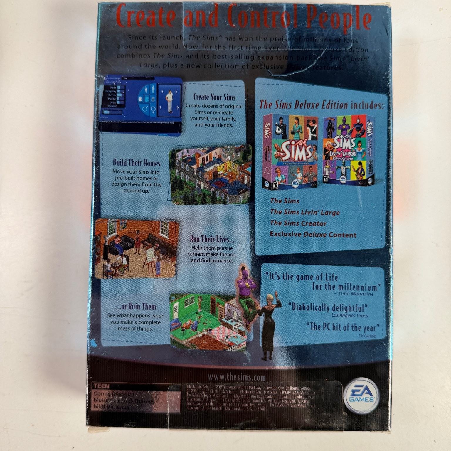 The Sims Deluxe Edition PC Video Game Life Simulation Maxis EA
