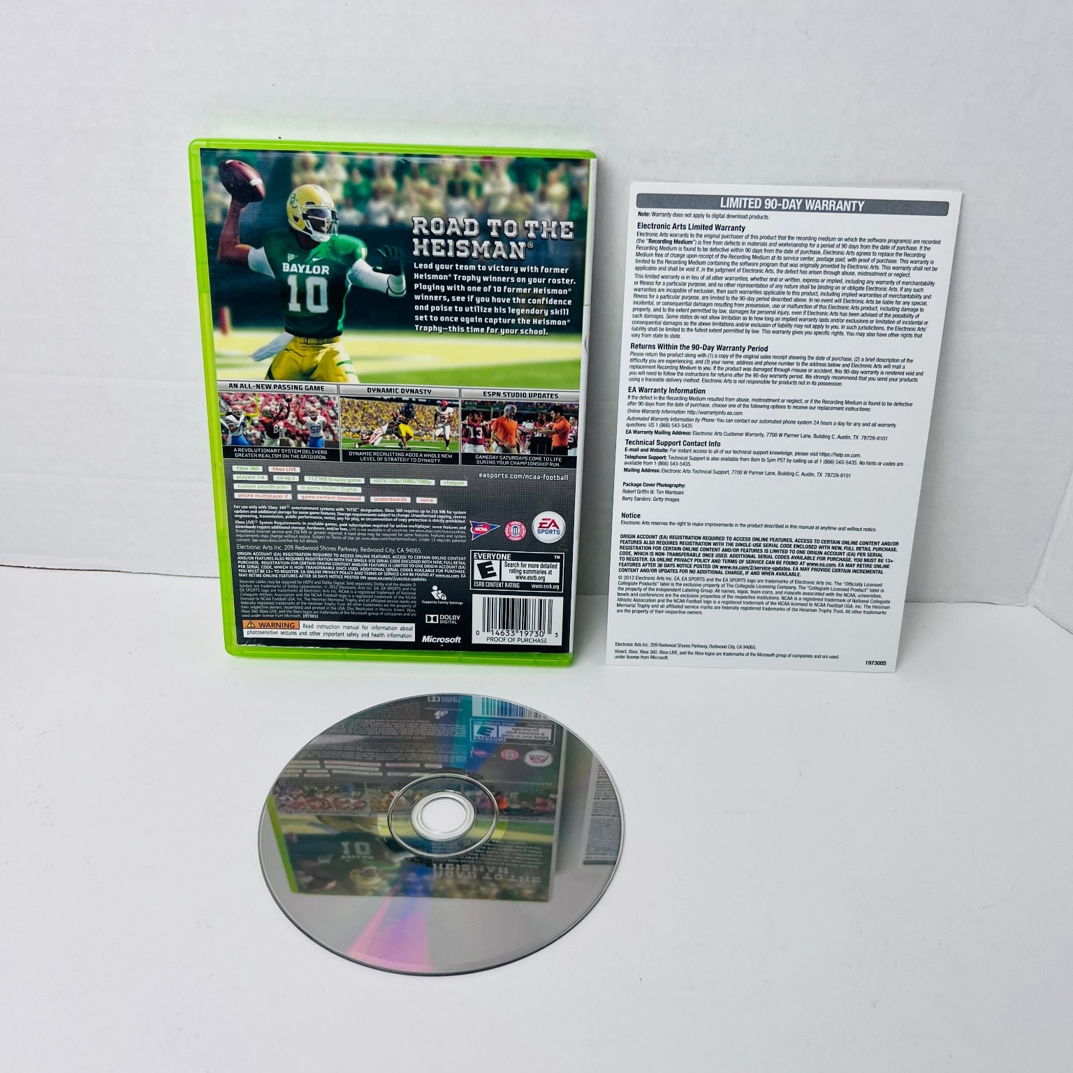 NCAA Football 13 Xbox 360 Video Game EA Sports With Manual