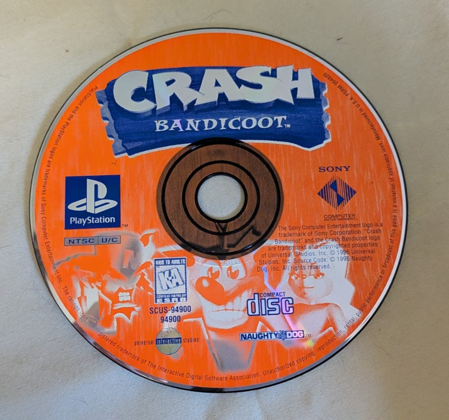 Crash Bandicoot PS1 Black Label CIB Complete Tested Authentic Original