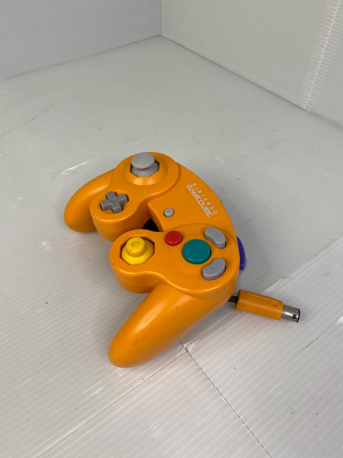 Original Nintendo GameCube Spice Orange Controller TIGHT JOYSTICKS TESTED US