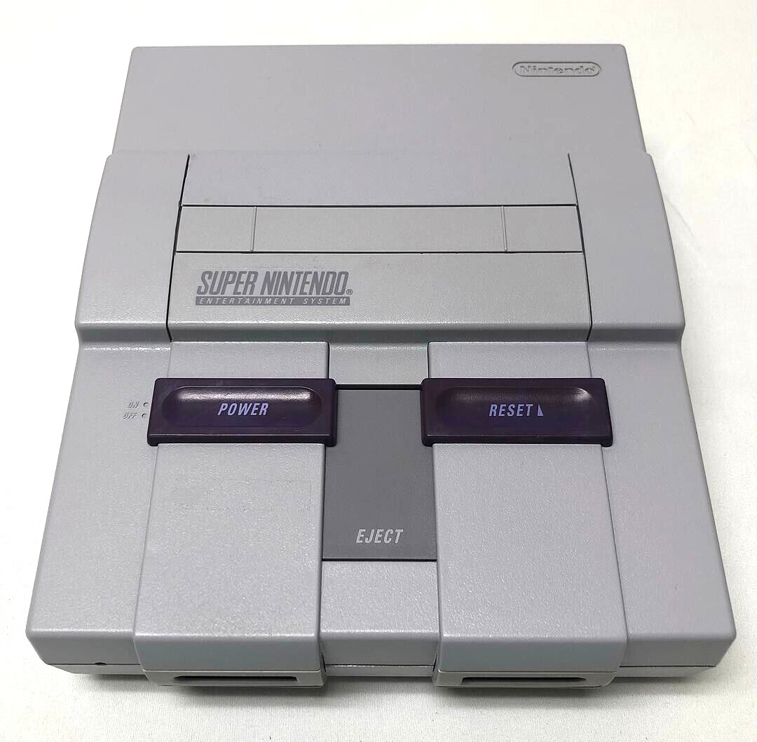 Super Nintendo Entertainment System OG SNES Console SNS-001 Video Game Bundle