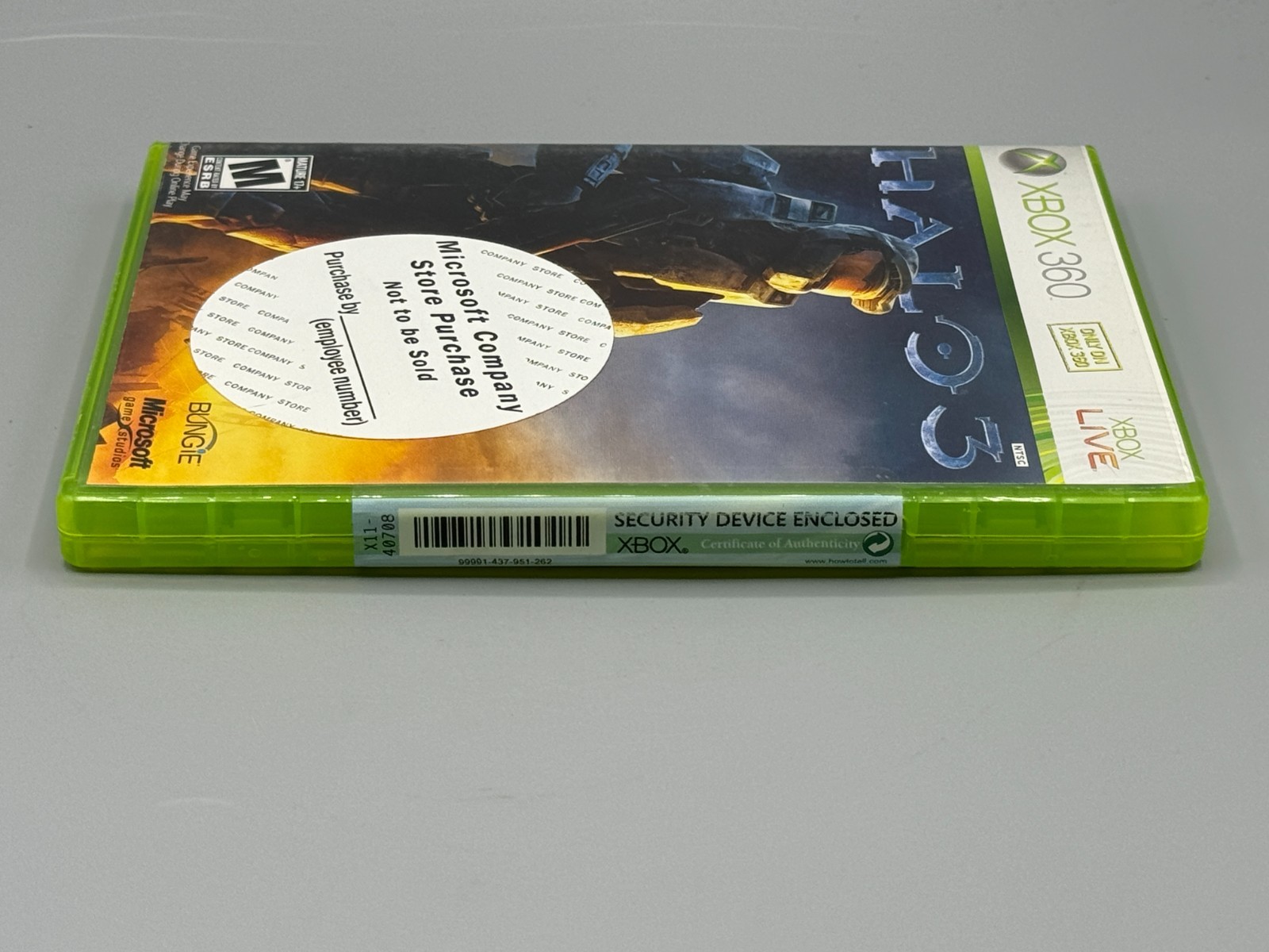 Halo 3 Microsoft Xbox 360 Employee Store Sticker Sealed New Authentic