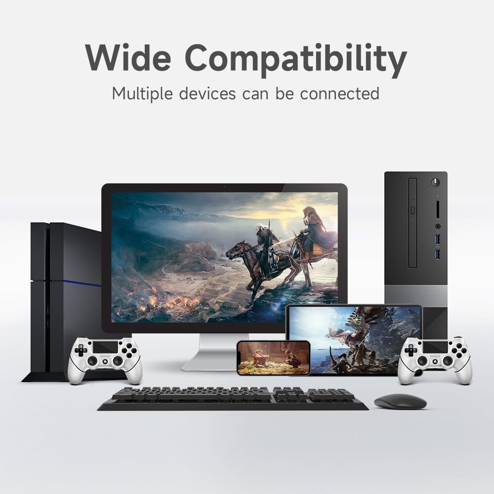 New Custom Design Wireless Controller for PS4 with Cable, Touchpad, Vibration