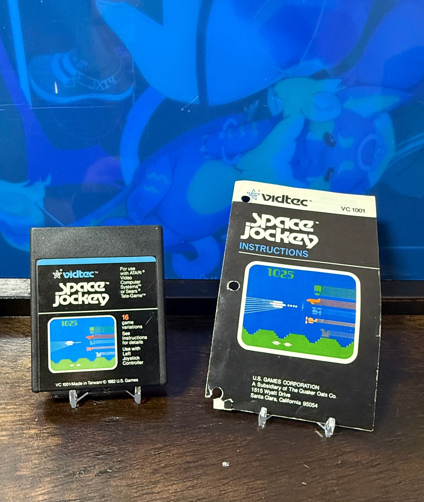 Atari 2600 – Space Jockey – 1982 Vidtec Video Game Cartridge & Manual