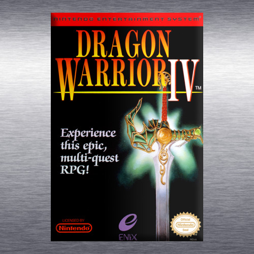 Dragon Warrior 1, 2, 3, 4 Video Game Box Art *NES* High Quality Magnet