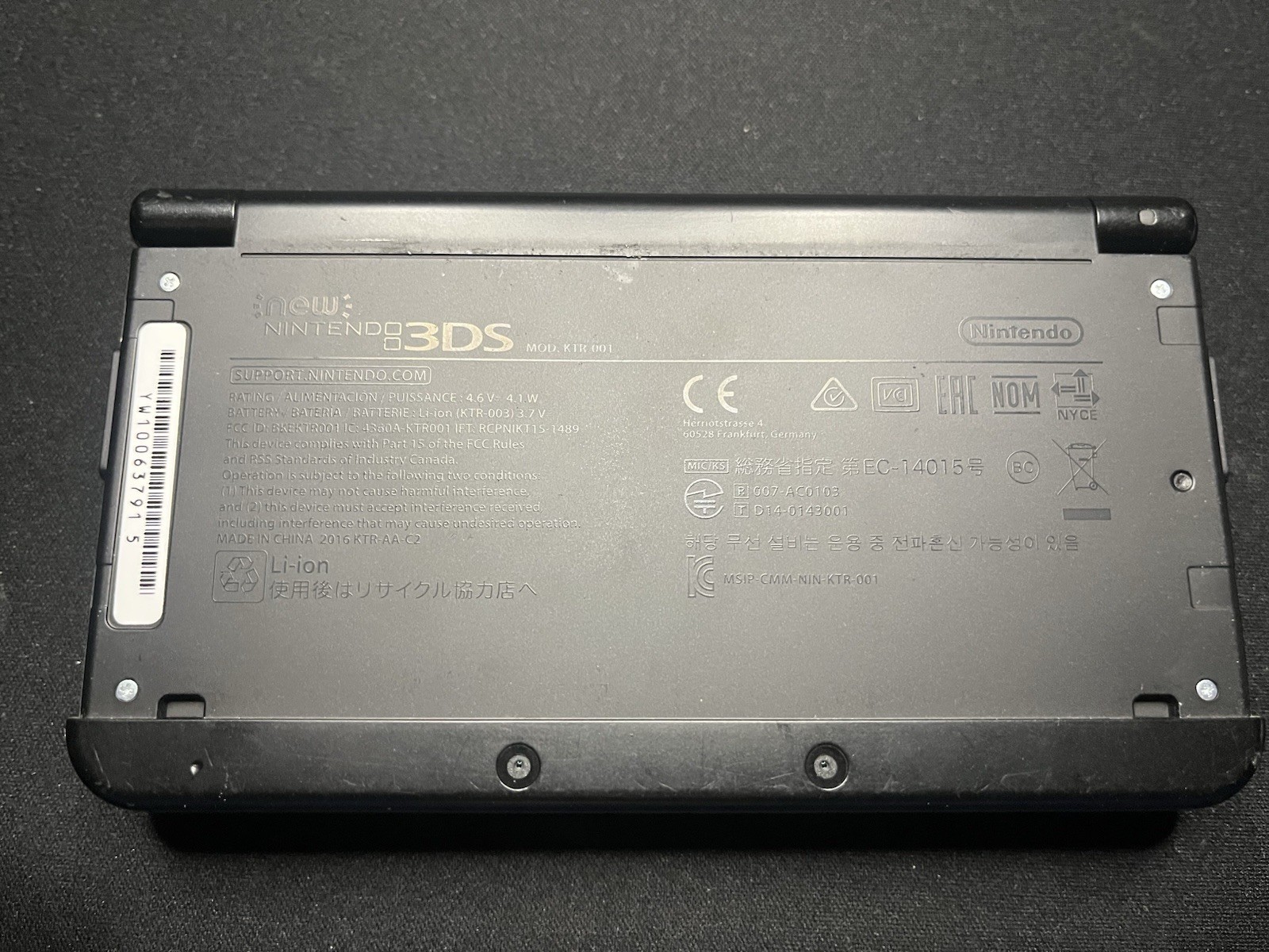Nintendo 3DS Original Super Mario Edition 4GB Handheld System – Black